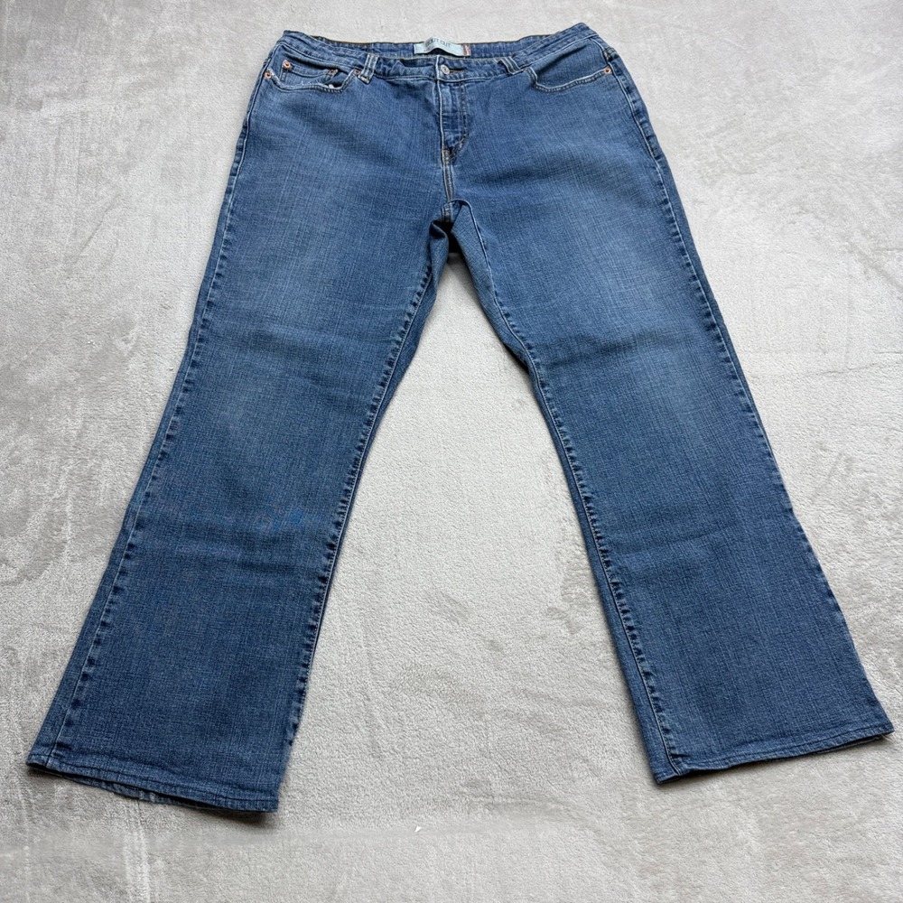 Vintage Levis 515 Bootcut Jeans Women 20M Medium Wash Stretch Mid Rise Y2K Denim